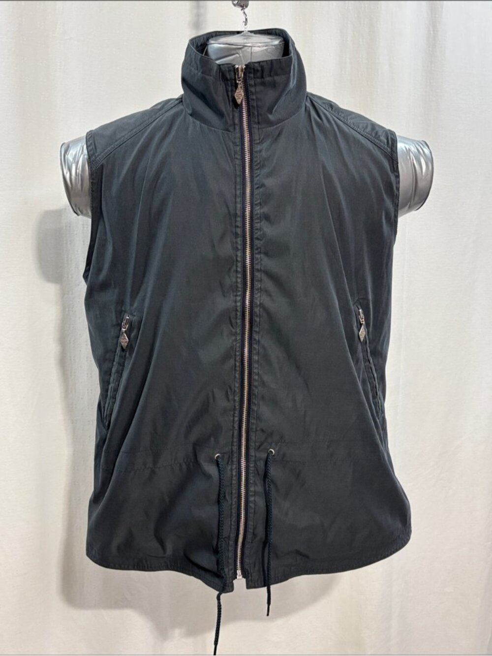 Vintage SDI Sportswear Grey Full-Zip Gorpcore Utility Vest LG 90’s retro golf
